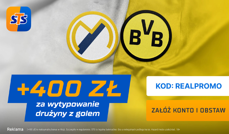 Foto: 400 zł za gola Realu Madryt lub Borussii Dortmund!