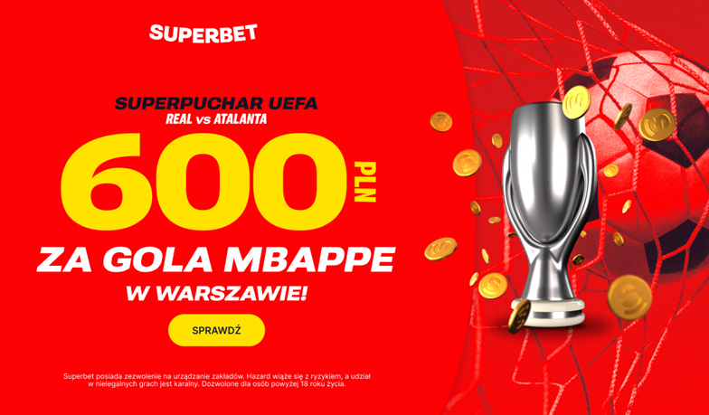 Foto: 600 zł za gola Mbappé w Superpucharze!